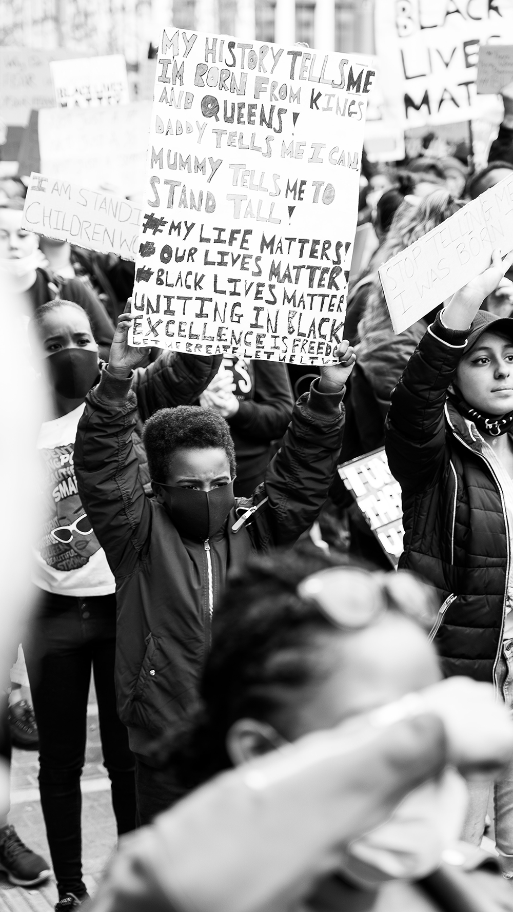 Black Lives Matter protest, Birmingham, 2020. Image courtesy of Charisse Kenion